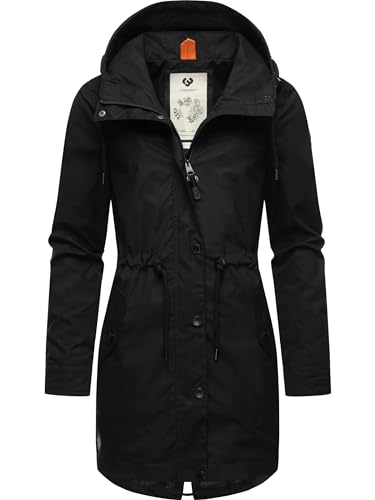 Ragwear Damen Übergangsjacke leichte Jacke lang mit Kapuze Canny Black24 Gr. XS Ragwear Damen Übergangsjacke leichte Jacke lang mit Kapuze Canny Black24 Gr. XS von Ragwear