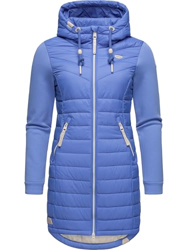 Ragwear Damen Übergangsjacke leichte Jacke lang mit Kapuze Lucinda Long II Intl Blue24 Gr. 4XL von Ragwear