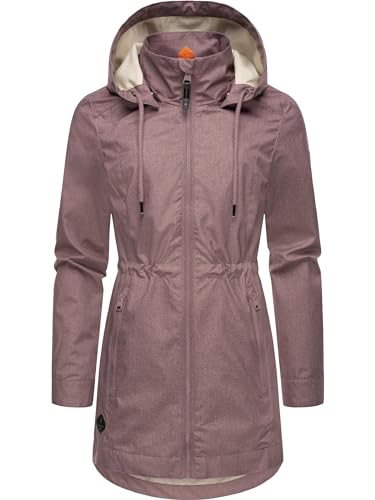 Ragwear Damen Übergangsmantel Dakkota II Mauve Gr. M von Ragwear