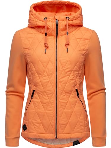 Ragwear Damen Übergangsjacke leichte Steppjacke kurz mit weichen Ärmeln und Kapuze Lucinda Peach024 Gr. XXL von Ragwear