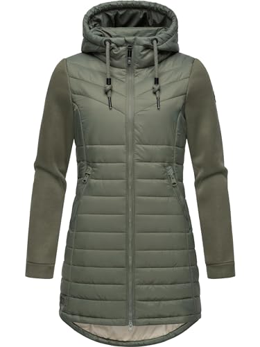 Ragwear Damen Übergangsjacke leichte lang Steppjacke mit weichen Ärmeln und Kapuze Sandrra Long Olive Gr. XS Ragwear Damen Übergangsjacke leichte lang Steppjacke mit weichen Ärmeln und Kapuze Sandrra Long Olive Gr. XS von Ragwear