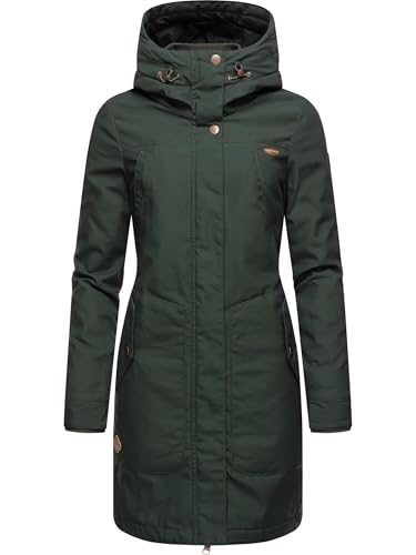 Ragwear Damen Warmer Winter Parka Jannisa Intl Dark Olive Gr. XS von Ragwear