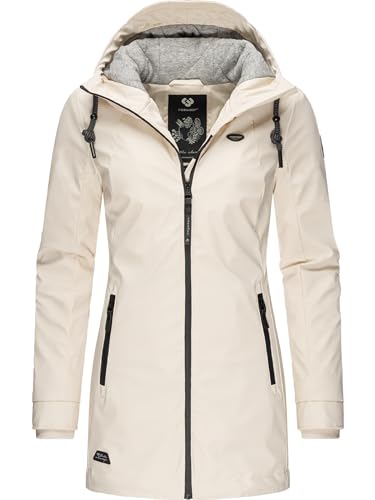 Ragwear Damen Winterjacke Kurzmantel Regenparka Zuzka Rainy II Intl. Beige Gr. S von Ragwear