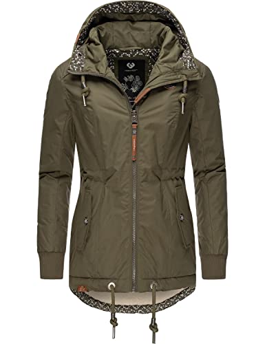 Ragwear Damen Winterjacke Outdoorjacke mit Kapuze Danka II Intl. Olive Gr. S von Ragwear