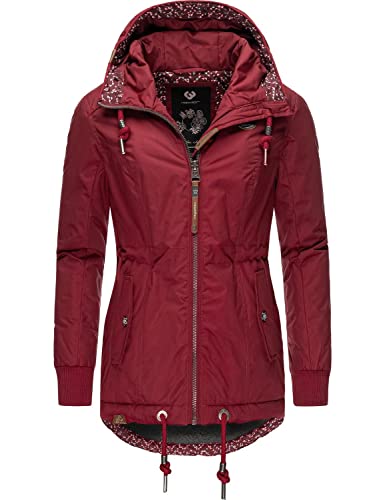 Ragwear Damen Winterjacke Outdoorjacke mit Kapuze Danka II Intl. Wine Red Gr. XXL von Ragwear