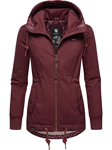 Ragwear Damen Winterjacke Outdoorjacke mit Kapuze YM-Danka Wine Red22 Gr. S von Ragwear