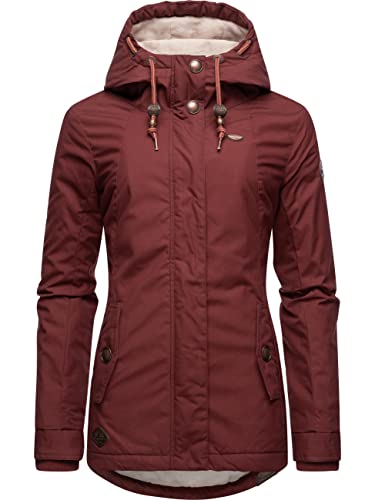 Ragwear Damen warme Kurze Winterjacke mit Kapuze Monade Intl Terracotta22 Gr. 3XL von Ragwear