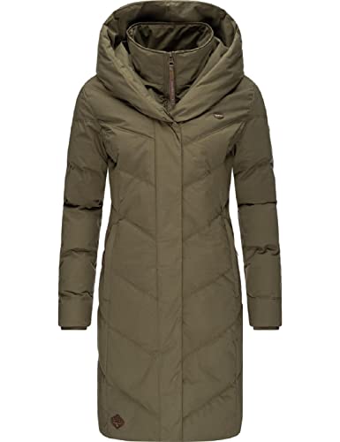 Ragwear Damen Winterjacke Wintermantel Parka mit Kapuze Natalka II Intl. Olive Gr. M von Ragwear