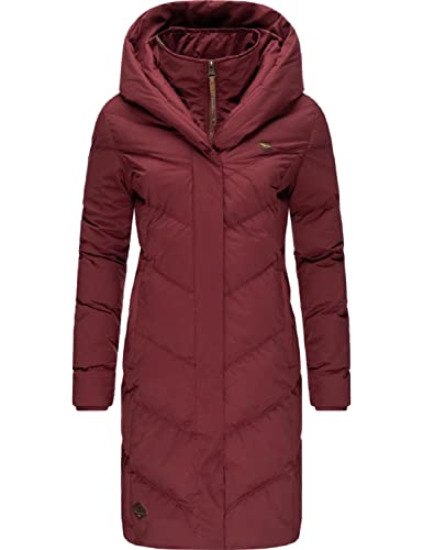 Ragwear Damen Winterjacke Wintermantel Parka mit Kapuze Natalka II Intl. Wine Red Gr. L von Ragwear