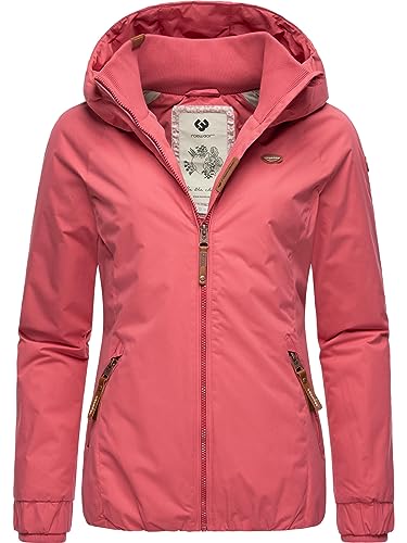 Ragwear Damen Winterjacke Warmer Kurzmantel mit Kapuze Dizzie Winter Rose23 Gr. L von Ragwear