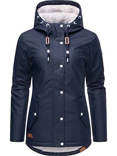 Ragwear Damen Winterjacke Kurze Regenjacke wasserdicht warm gefüttert mit Kapuze Marge Navy022 Gr. M Ragwear Damen Winterjacke Kurze Regenjacke wasserdicht warm gefüttert mit Kapuze Marge Navy022 Gr. M von Ragwear