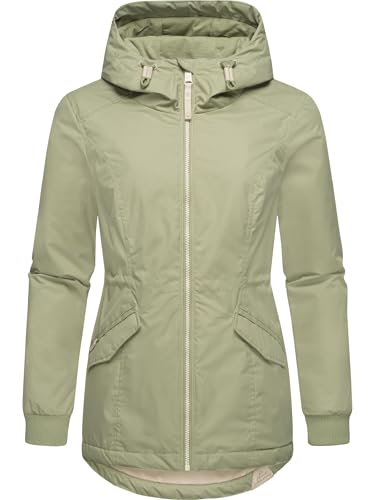 Ragwear Damen Winterjacke wasserdichte Jacke mit Kapuze Dowey Warm YOUMODO Light Olive Gr. S von Ragwear