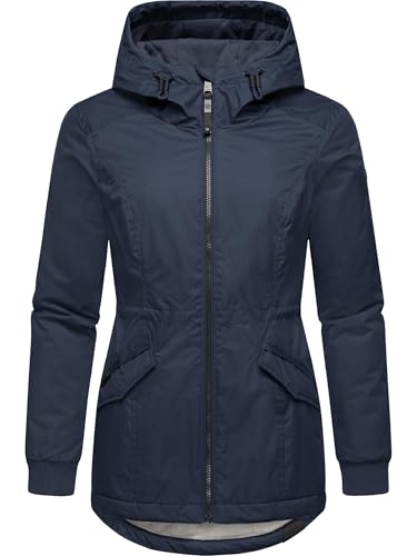 Ragwear Damen Winterjacke wasserdichte Jacke mit Kapuze Dowey Warm YOUMODO Navy Gr. XXL von Ragwear