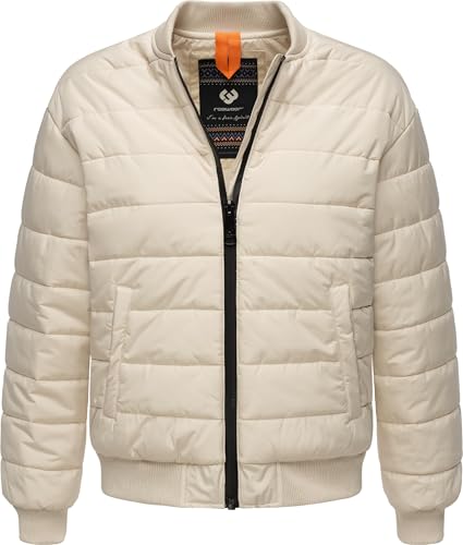 Ragwear Damen Winterjacke wasserdichte Kurze Bomberjacke mit wasserdichtem Reißverschluss Bombina YOUMODO Ecru Gr. XXL von Ragwear