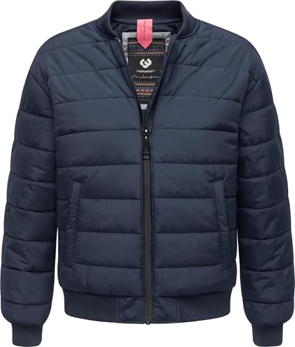 Ragwear Damen Winterjacke wasserdichte Kurze Bomberjacke mit wasserdichtem Reißverschluss Bombina YOUMODO Navy Gr. XS von Ragwear
