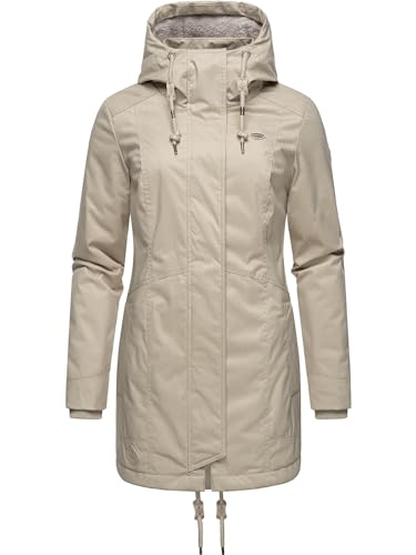 Ragwear Damen Mantel Lange warme Winterjacke mit Kapuze Tunned YOUMODO Bone23 Gr. 3XL von Ragwear