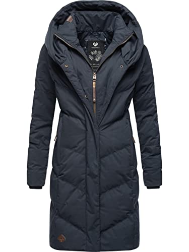 Ragwear Damen Wintermantel Warmer Steppmantel lang wasserdicht mit Kapuze Natalka Intl Navy22 Gr. XS Ragwear Damen Wintermantel Warmer Steppmantel lang wasserdicht mit Kapuze Natalka Intl Navy22 Gr. XS von Ragwear