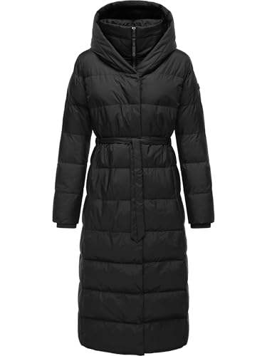 Ragwear Damen Wintermantel Warmer Steppmantel lang mit Kapuze Niara Long YOUMODO Black Gr. XXL von Ragwear