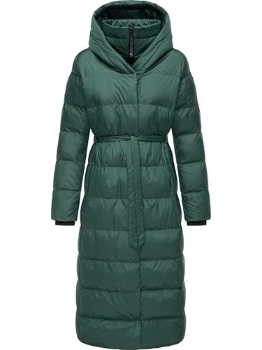 Ragwear Damen Wintermantel Warmer Steppmantel lang mit Kapuze Niara Long YOUMODO Forest Green Gr. L von Ragwear