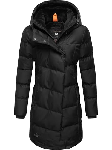 Ragwear Damen Wintermantel Warmer Steppmantel lang mit Kapuze Pavla Intl Black24 Gr. XS Ragwear Damen Wintermantel Warmer Steppmantel lang mit Kapuze Pavla Intl Black24 Gr. XS von Ragwear