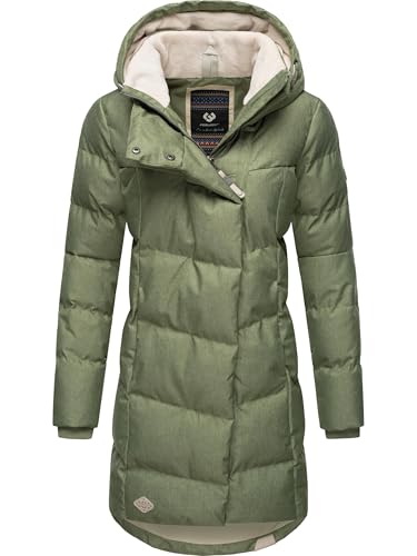 Ragwear Damen Wintermantel Warmer Steppmantel lang mit Kapuze Pavla Intl Dusty Olive24 Gr. XS Ragwear Damen Wintermantel Warmer Steppmantel lang mit Kapuze Pavla Intl Dusty Olive24 Gr. XS von Ragwear