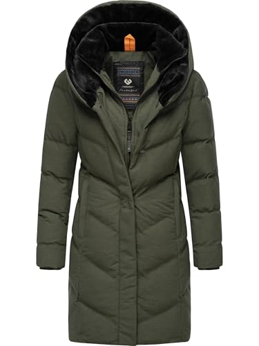 Ragwear Damen Wintermantel Warmer wasserdichter und atmungsaktiver Steppmantel lang mit Kapuze und hohem Teddy-Fleece-Kragen Natalka Cosy YOUMODO Dark Olive Gr. 6XL Ragwear Damen Wintermantel Warmer wasserdichter und atmungsaktiver Steppmantel lang mit Kapuze und hohem Teddy-Fleece-Kragen Natalka Cosy YOUMODO Dark Olive Gr. 6XL von Ragwear