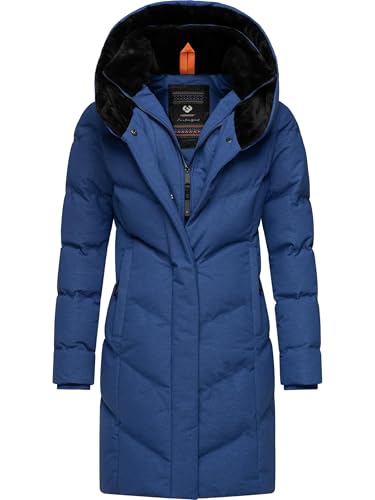 Ragwear Damen Wintermantel Warmer wasserdichter und atmungsaktiver Steppmantel lang mit Kapuze und hohem Teddy-Fleece-Kragen Natalka Cosy YOUMODO Navy Gr. XS Ragwear Damen Wintermantel Warmer wasserdichter und atmungsaktiver Steppmantel lang mit Kapuze und hohem Teddy-Fleece-Kragen Natalka Cosy YOUMODO Navy Gr. XS von Ragwear