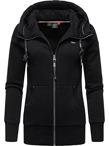 Ragwear Damen Zip-Hoodie Kapuzenjacke Sweatjacke Neska Zip Black22 Gr. XL von Ragwear