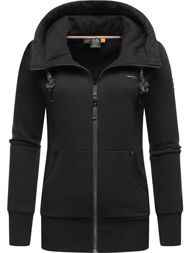 Ragwear Damen Zip-Hoodie Kapuzenjacke Sweatjacke Neska Zip Black23 Gr. S von Ragwear