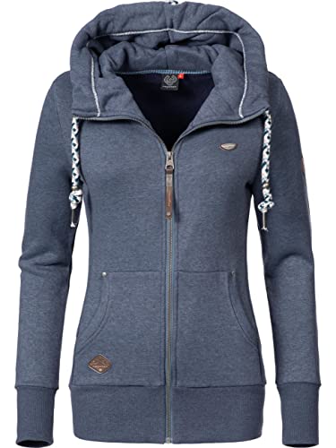 Ragwear Damen Zip-Hoodie Kapuzenjacke Sweatjacke Neska Zip Navy Gr. S von Ragwear