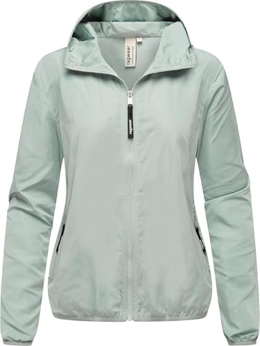 Ragwear Damen extraleichte Übergangsjacke Sommerjacke kurz mit Kapuze Vinzie C YOUMODO Grey Gr. L von Ragwear