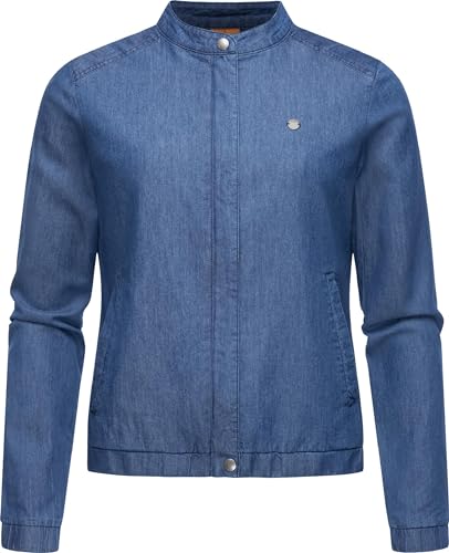 Ragwear Damen leichte Sommerjacke in Denim-Optik Blousonjacke kurz Jeansjacke Malawi Denim YOUMODO Denim Blue Gr. XXL von Ragwear