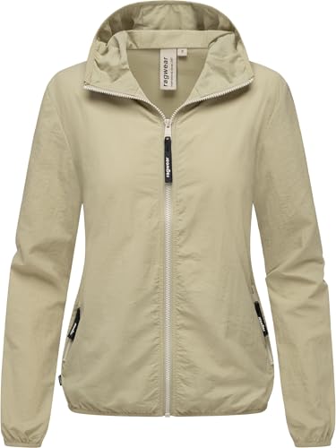 Ragwear Damen leichte Übergangsjacke Sommerjacke kurz mit Kapuze Vinzie B YOUMODO Dusty Olive Gr. XL von Ragwear