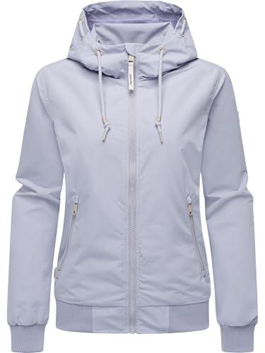 Ragwear Damen leichte Übergangsjacke wasserdichte und atmungsaktive Herbstjacke kurz mit Kapuze Oggie YOUMODO Lavender Gr. XXL von Ragwear