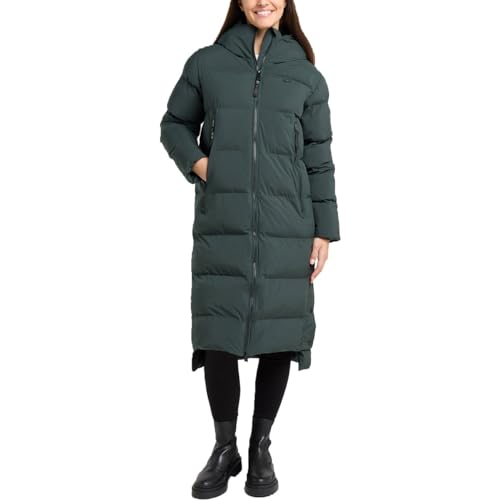 Ragwear PATRISE Damen Frauen Mantel,Parka,Steppmantel,lange Jacke,Stehkragen,wasserdicht,Grün,L von Ragwear