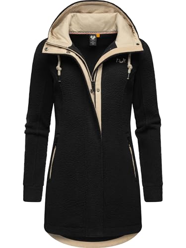 Ragwear Damen warme Teddyjacke lang Fleecemantel mit Kapuze Letti Teddy-Fleece YOUMODO Black Gr. L Ragwear Damen warme Teddyjacke lang Fleecemantel mit Kapuze Letti Teddy-Fleece YOUMODO Black Gr. L von Ragwear