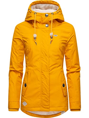 Ragwear Damen warme Kurze Winterjacke mit Kapuze Monade Intl Curry22 Gr. XS Ragwear Damen warme Kurze Winterjacke mit Kapuze Monade Intl Curry22 Gr. XS von Ragwear