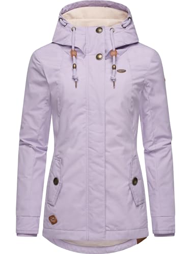 Ragwear Damen warme Kurze Winterjacke mit Kapuze Monade Intl Lavender24 Gr. L von Ragwear