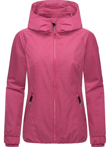 Ragwear Damen warme wasserdichte und atmungsaktive Winterjacke mit Kapuze Dizzie Warm Rain YOUMODO Fuchsia Gr. L von Ragwear