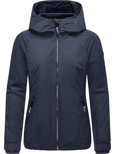 Ragwear Damen warme wasserdichte und atmungsaktive Winterjacke mit Kapuze Dizzie Warm Rain YOUMODO Navy Gr. L von Ragwear
