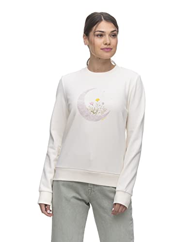 Ragwear EFFA Organic GOTS Damen Frauen Pullover Rundhals,Sweater,Sweatshirt,Rundhalsausschnitt,Weiß,M von Ragwear