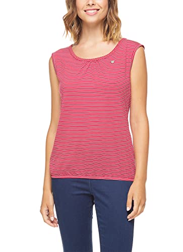 Ragwear EIREEN Damen Frauen Top,Shirt,Oberteil,ärmellos,Rundausschnitt,Tunnelzug am Bund,Regular Fit,Red (4000),XXL von Ragwear