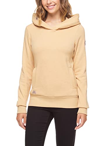 Ragwear EMERINA Damen Frauen Kapuzenpulli,Kapuzenpullover,Hoodie,Pullover mit Kapuze,Regular Fit,Sand (6018),L von Ragwear