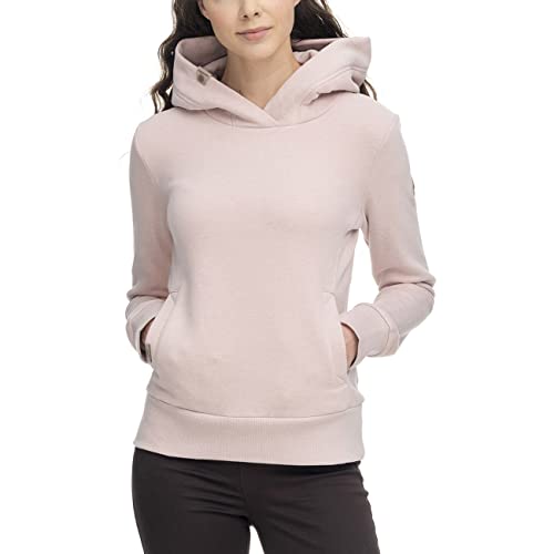 Ragwear EMERINA Damen Frauen Kapuzenpulli,Kapuzenpullover,Hoodie,Stehkragen,Seitentaschen,Rosa,S von Ragwear