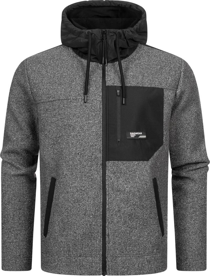 Ragwear Fleecejacke "Brodney" mit Kapuze Stylische Herren Übergangsjacke mit Brusttasche von Ragwear