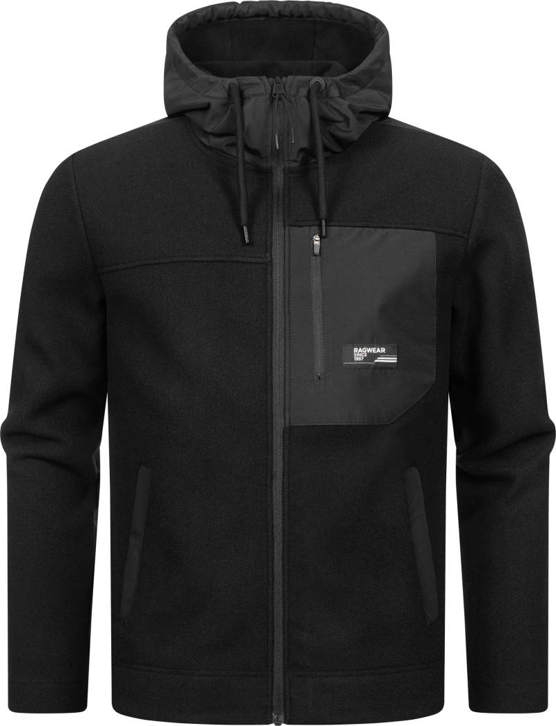 Ragwear Fleecejacke "Brodney" mitKapuze Stylische Herren Übergangsjacke mit Brusttasche von Ragwear