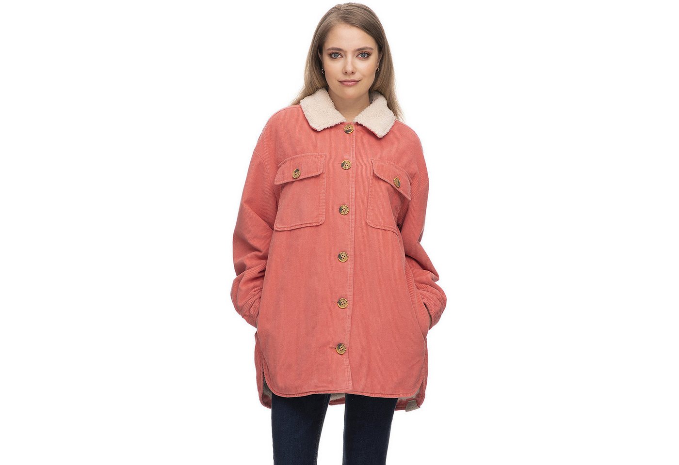 Ragwear Fleecejacke Fleecejacke W KYOKA CORDUROY von Ragwear