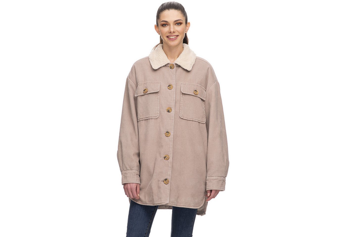 Ragwear Fleecejacke Fleecejacke W KYOKA CORDUROY von Ragwear