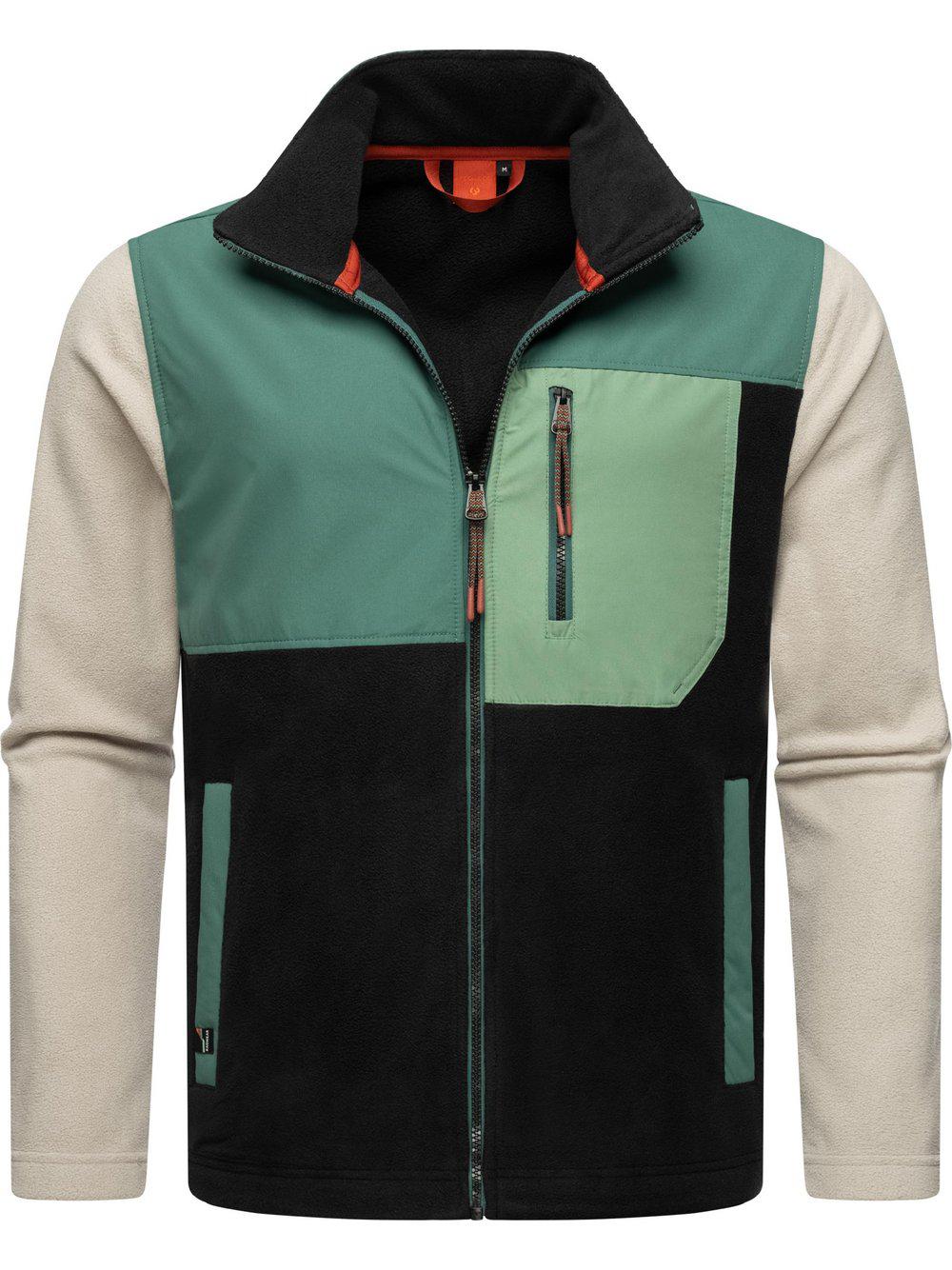 Ragwear Fleecejacke Herren gemustert, tanne von Ragwear