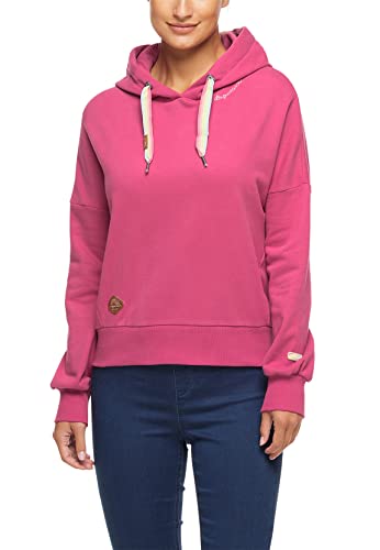 Ragwear GOBBY Damen Frauen Kapuzenpulli,Kapuzenpullover,Hoodie,Pullover mit Kapuze,Regular Fit,Magenta (4037),XXL von Ragwear